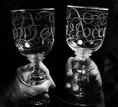 David Maude Roxby Montalto Di Fragnito Artist Glass Sculptor Diamond Point Stipple Engraver Painter Jeweller And Mast Mason Jar Wine Glass My Glass Glass