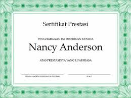 Aug 25, 2020 · download template sertifikat & piagam word kosong gratis. Sertifikat Office Com