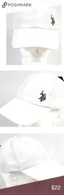 U S Polo Assn Hat White With Polo Logo Logo Black Accessories Hats Fashion Design