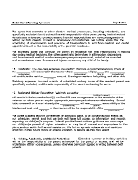 The convention on the rights of the child explains who children are, all their rights, and the responsibilities of governments. Shared Parenting Agreement Free Download