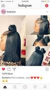 Hairstyle Half Up Half Down Bob Weave