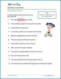 Grade 3 Adverbs Worksheets K5 Learning