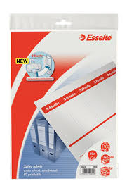 Cut apart the ones that you'll need, or write in your own text on the 8 blank labels. Spine Labels Pc Printable For Esselte Laf 75 Mm Bag 50 Spine Labels And Accessories Esselte
