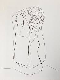 The Kiss By Gustav Klimt 8x10 Be One Of The Few Lucky People To Own This Unique One Line Piece And My Interpreta Arte Klimt Tatuaje De Klimt Arte Minimalista