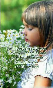 Jesus Said Love Your Enemies And Pray For Those Who Persecute You Matthew 5 44 Spring Girl Divine Nature Good Good Father