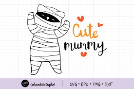 Free svg image & icon. Cat Mummy Halloween Day Graphic By Catandme Creative Fabrica