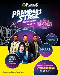 Music event in trogir, croatia by journal.hr and 9 others on thursday, august 6 2020 with 1.4k people interested and 257 people going. Prambors Ø¹Ù„Ù‰ ØªÙˆÙŠØªØ± Prambors Stage From Home Road To Neno Fest Istrigs Sore Ini Noah Bakal Ngehibur Dan Ngajak Kawula Muda Nyanyi Bareng Plus Ngobrol Ngobrol Sama Cjprambors Tungguin