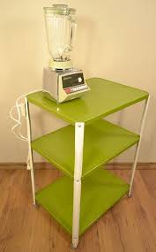 green kitchen utility cart electrical