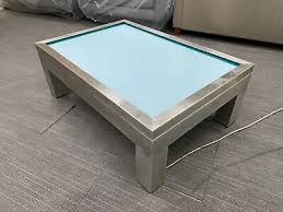 White Table Led 3d Coffee Table Illuminated Infinity Mirror Effect Remote Rf 189 00 Picclick Uk Em 2020