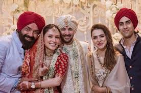 Blessed to have a daughter in our family now … god bless you both  @drishaacharya and @imkarandeol