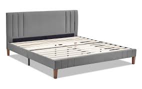 Transform the look of your bedroom by updating possibly the most important furniture in the space, letting you create a grand feel or a serene retreat. Warren Queen Beige Upholstered Bed Grey Upholstered Bed Upholstered Beds Bed