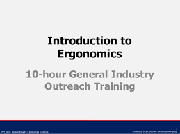 Introduction To Ergonomics By Osha