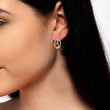 Artistic Flora Diamond Drop Earrings