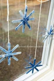 Love These Easy Diy Popsicle Stick Snowflakes For Kids The Freckled Homeschoo In 2020 Christmas Crafts For Toddlers Christmas Crafts For Kids Christmas Crafts
