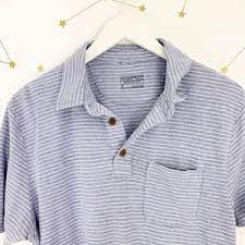 Patagonia Shirts Patagonia Trail Harbor Polo Shirt Blue Stripe Poshmark