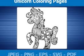 Free cute unicorn coloring page printable. Unicorn Coloring Pages For Adult Grafik Von Bengalcanvas Creative Fabrica
