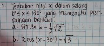 Bedanya hanya pemahaman akan keislaman mulai jawaban : Tolong Dibantu Matematika Peminatan Kelas Xi Brainly Co Id