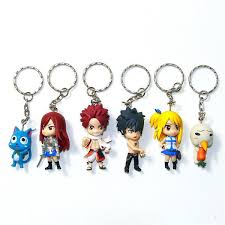 Fairy Tail Anime Key Chains 6 Piece Set Fairy Tail Anime Fairy Tail Figures Anime Fairy