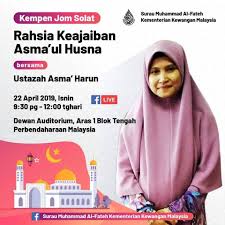 Maahad muhammadi lil banat tempat tinggal : Ustazah Asma Harun Ya Rahman Izinkan Kami Menyeru Namamu Sepanjang Hidup Hingga Saat Akhir Kematian Kami Satu Amanah Yang Berat Diminta Berulang Kali Oleh Pihak Penganjur Untuk Bawakan Tajuk Ini Pada