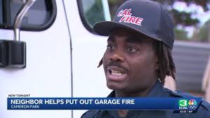 Off-duty firefighter helps put out garage fire in Cameron Park
