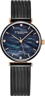 Stuhrling Original Womens Watch Mother Of Pearl Analog Watch Dial Silver Stainless Steel Braided Mesh 3927 Watches For Women Collection Buy Online In Grenada At Desertcart 121250778