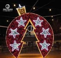 Outdoor Christmas Display LED 3D Giant Arch Ball Motif Lights Shopping Mall  Decorative Hot Selling Street Decoration
