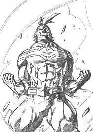 myheroacademia allmight dessin koheihorikoshi mangaka animation hero my academia boku no coloriages images de moana