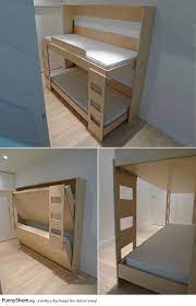 dumbo folding bunk bed ruimtebesparende bedden ruimtebesparend bed muur
