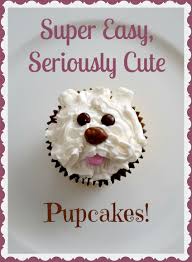 Using some oat flour in place of my wheat flour. Super Easy Seriously Cute Dog Cupcakes Dog Cupcakes Puppy Cupcakes Dog Cakes