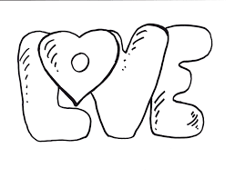 Coloring Pages Of The Word Love Heart Coloring Pages Cute Coloring Pages Love Coloring Pages
