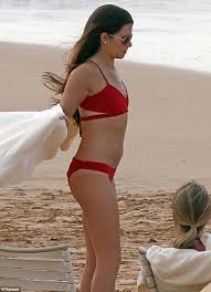 Baring her bod on instagram is nothing new for danica patrick, but her latest social media share includes an empowering message. Indycar Driver Danica Patrick Sizzles In Red Hot Bikini Daily Mail Online