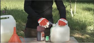 Reattach it and put in the correct oil/gas mix. How To Mix Gasoline With A Standard Ratio Viscosity For A Lawn Mower