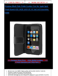 Premium Black Folio Wallet Leather Case For Apple Ipod Touch Itouch 8