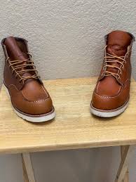Red wing #1907 new midsoles in red and white our bricklayer (wedge) outsole in red colorway. 10875 875 Redwingshoes