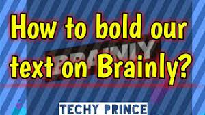 I arrived on saturday morning, and i went to agios sostis beach. How To Bold Our Text On Brainly Brainly Tutorials Techy Prince Youtube