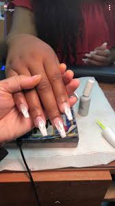 Black And White Flames Nails White Flame Tip Acrylic Nails White Acrylic Nails Fire Nails Acrylic Nails