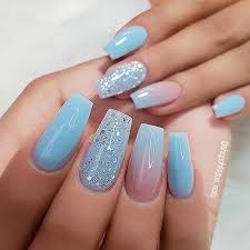 #nails #nail art #orange nails #nail inspiration #nail ideas #nail designs #acrylic nails #rings #jewelry #nail polish #style #fashion #accessories #dark skin. 43 Nail Ideas To Inspire Your Next Mani Page 2 Of 4 Stayglam Blue Coffin Nails Blue Ombre Nails Blue Acrylic Nails
