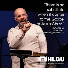 Today in chapel we welcomed back HLGU alum Richard Ulrich '10 ...