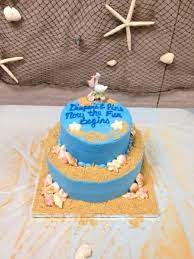 Surf baby beach theme babyshower. Beach Theme Baby Shower Cakecentral Com