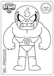 Brawl Stars El Primo Pdf Coloring Pages Star Coloring Pages Coloring Pages Printable Coloring Pages