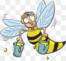 Ilustrasi karakter kartun, lebah madu bumblebee, untuk menyebutkan lebah madu, makanan, fotografi, jeruk png. Lebah Animasi Sarang Lebah Gambar Png
