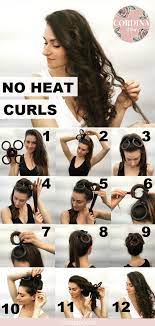 How To No Heat Curls Easy Hairstyles For Girls Bra Created Curl Curler Curls Easy Flower Girls H Curls No Heat Overnight Hairstyles Heatless Curls