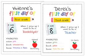 First day of kindergarten sign printable. First Day Of School Sign Personalized Printable Mrs Merry