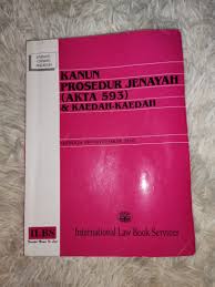 Document information click to expand document information date uploaded apr 12, did you find this document useful? Law Book Kanun Prosedur Jenayah Akta 593 Books Stationery Books On Carousell