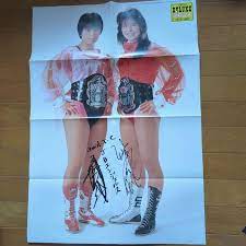Japanese Womens Pro Wrestler Itsuki Yamazaki Noriyo Tateno Poster Showa  Retro | eBay