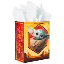 Shop product from star wars the mandalorian, including toys, action figures, the child merchandise, and more. Hallmark 13 Large Star Wars Gift Bag With Tissue Paper Baby Yoda The Mandalorian For Christmas Birthdays Baby Showers Halloween May The Fourth Walmart Com Walmart Com
