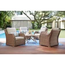 Pottery barn's expertly crafted collections offer a widerange of stylish indoor and outdoor furniture, accessories, decor and more, for every room in your home. Home Decorators Collection Gwendolyn 5 Piece Wicker Patio Deep Seating Set With Sunbrella Cast Ash Cushions Fg Abv5pcds The Home Depot Teak Patio Furniture Best Outdoor Furniture Outdoor Furniture