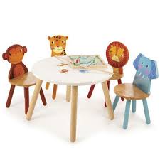 Tidlo Safari Animal Table Animal Chair Kids Table And Chairs Toddler Table
