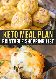 Each week you will receive: Easy Keto Meal Plan With Printable Shopping List Week 2 Maebells