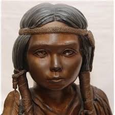 RALPH CRAWFORD 'LATISE' BRONZE BUST SCULPTURE